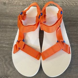 NEW Mens TEVA ORIGINAL UNIVERSAL SPORT Orange US Size 9 WATER STRAP SANDALS